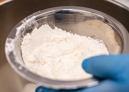 北海道産小麦を100％使用